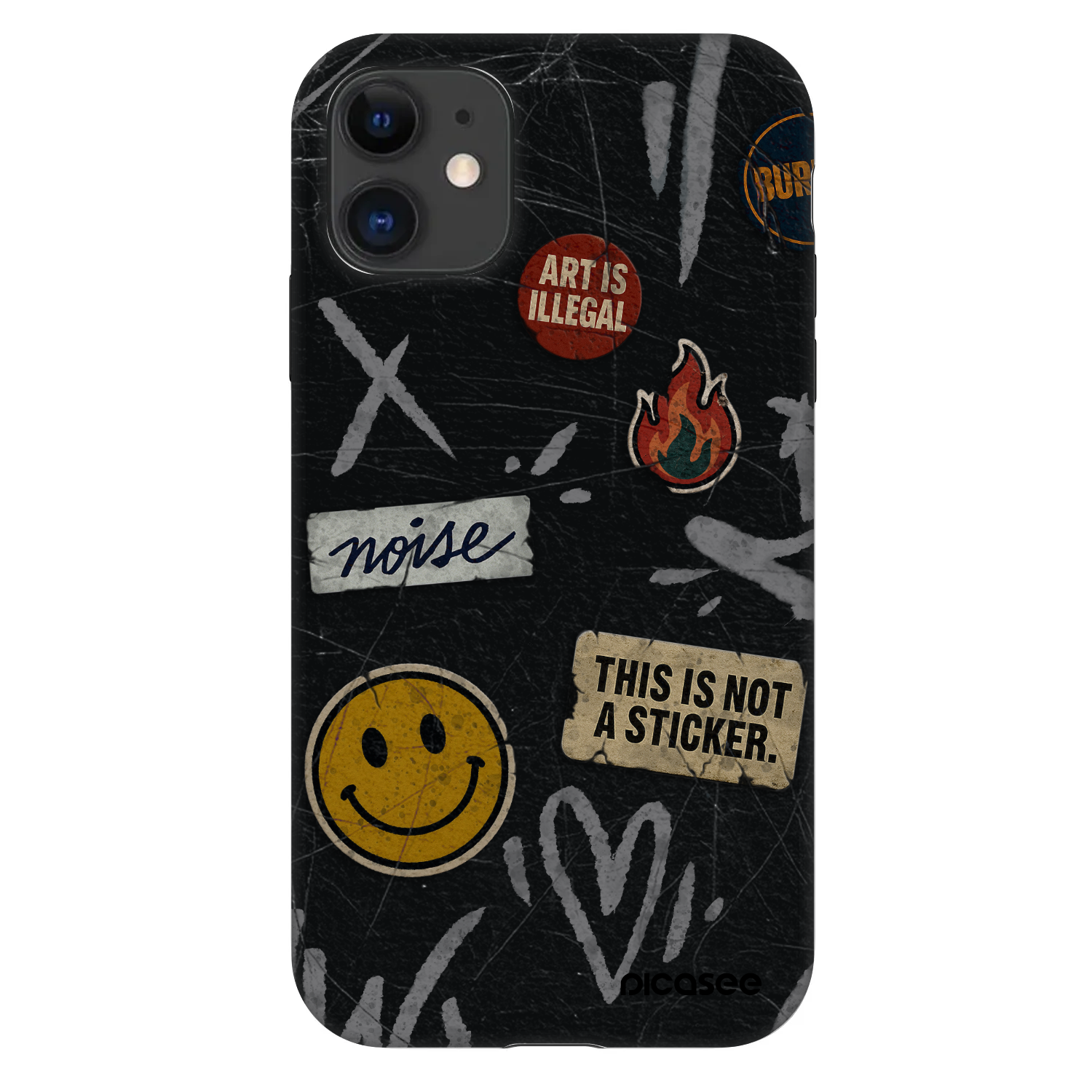 Picasee Fashion Case pentru Apple iPhone 11 - STICKERS x TAGS