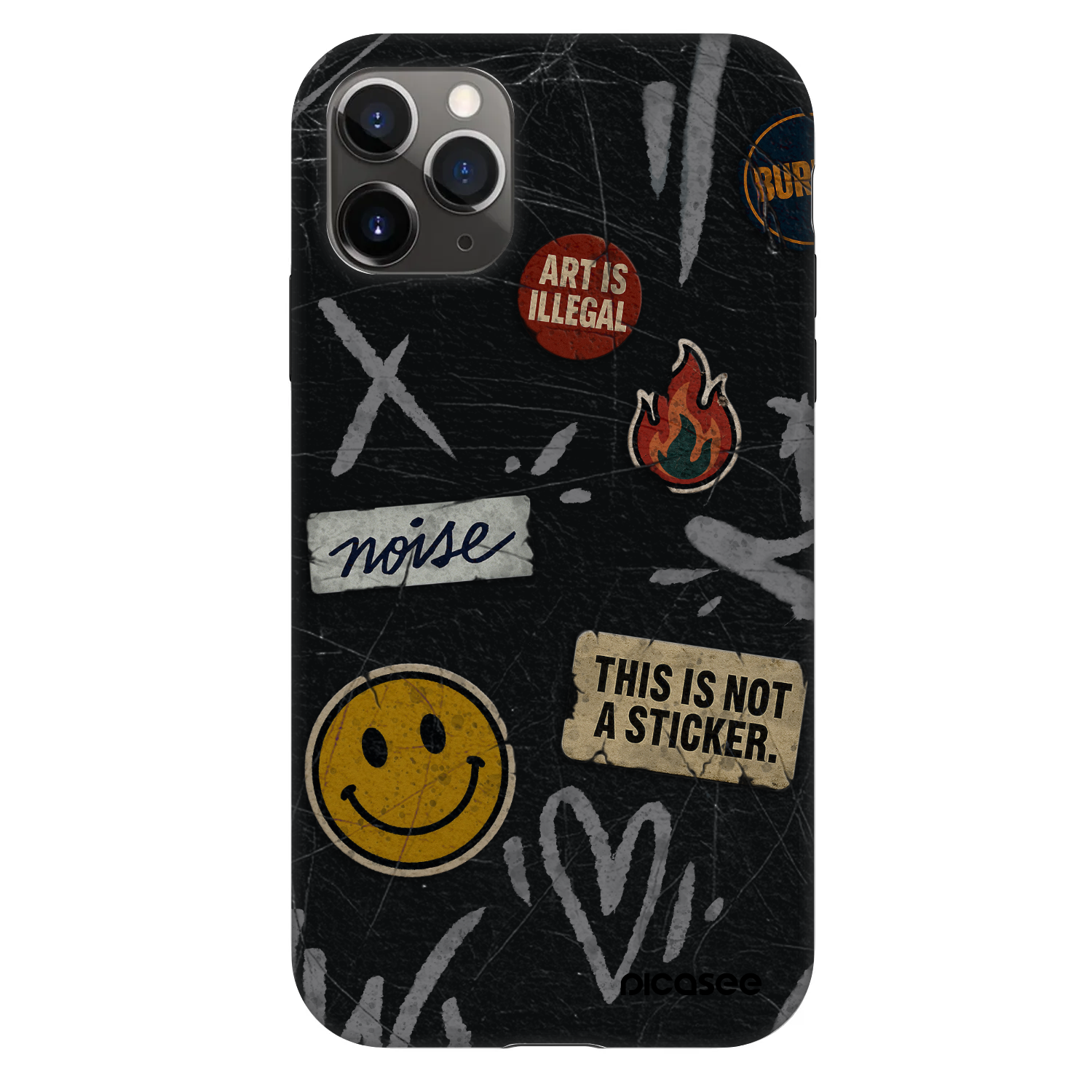 Picasee Fashion Case pentru Apple iPhone 11 Pro - STICKERS x TAGS