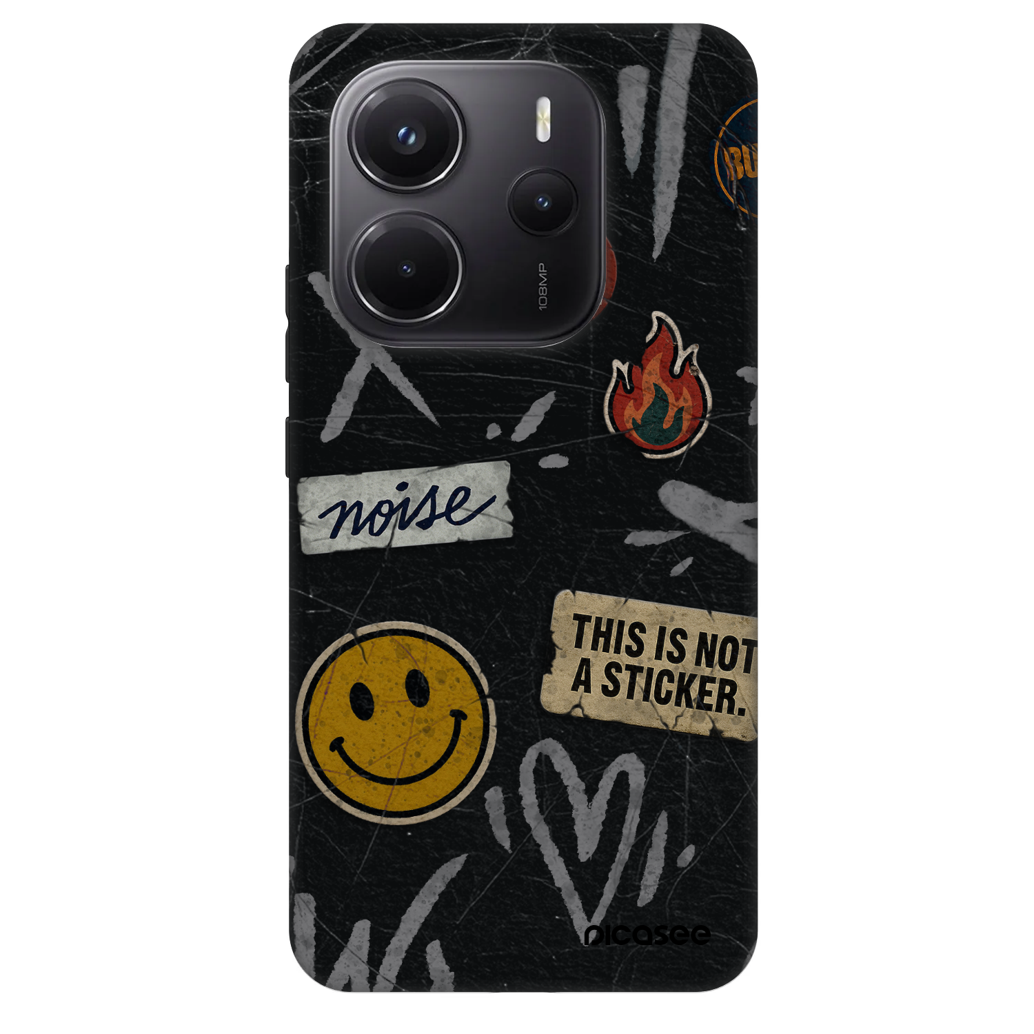 Picasee Fashion Case pentru Xiaomi Redmi Note 14 5G - STICKERS x TAGS