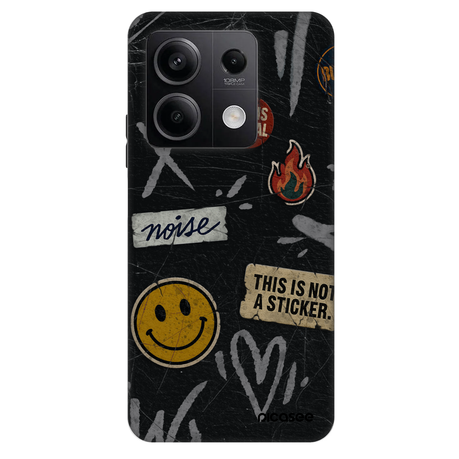 Picasee Fashion Case pentru Xiaomi Redmi Note 13 5G - STICKERS x TAGS