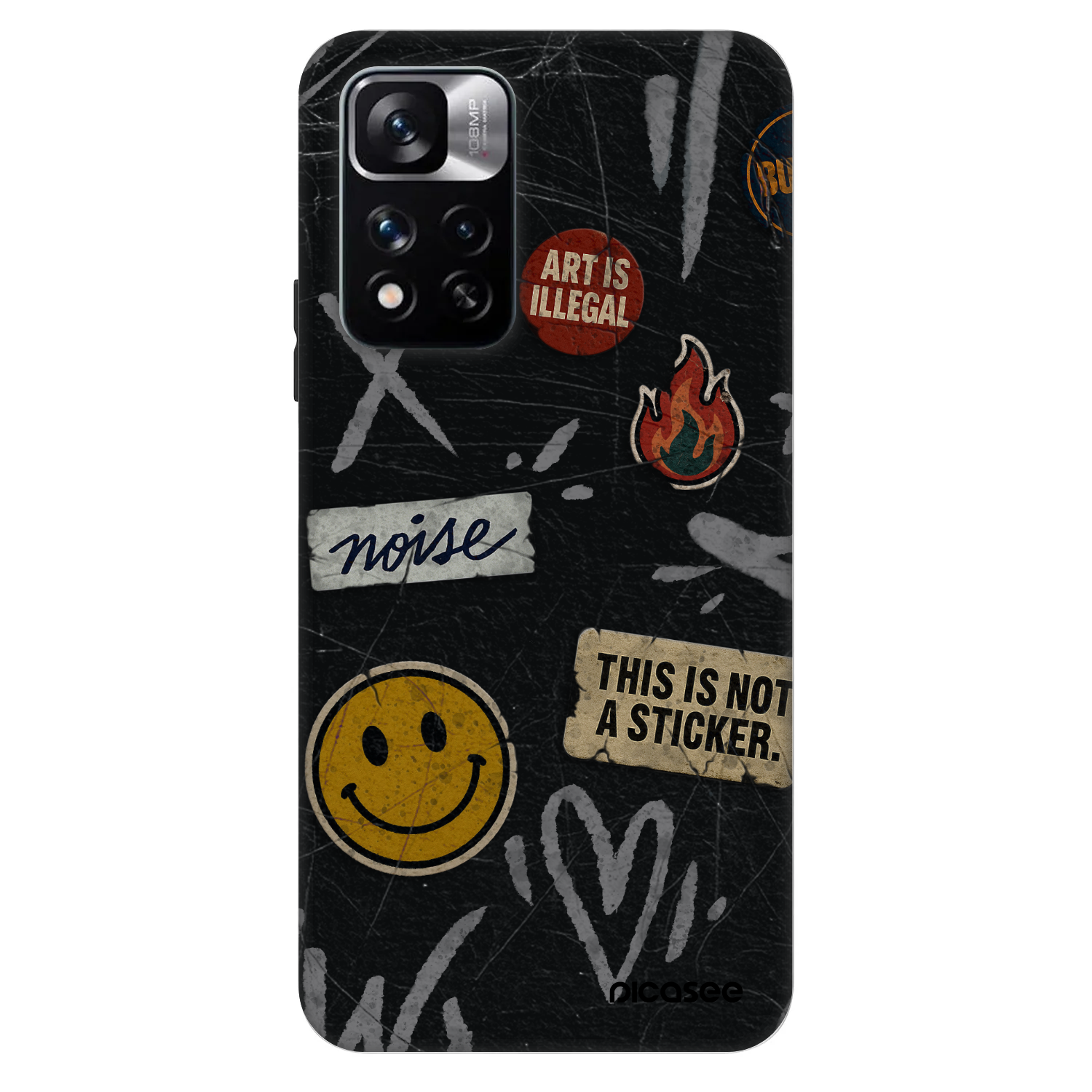 Picasee Fashion Case pentru Xiaomi Redmi Note 11 Pro 5G - STICKERS x TAGS