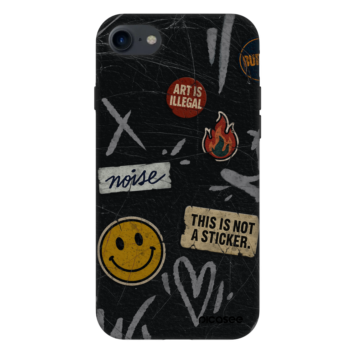 Picasee Fashion Case pentru Apple iPhone 8 - STICKERS x TAGS