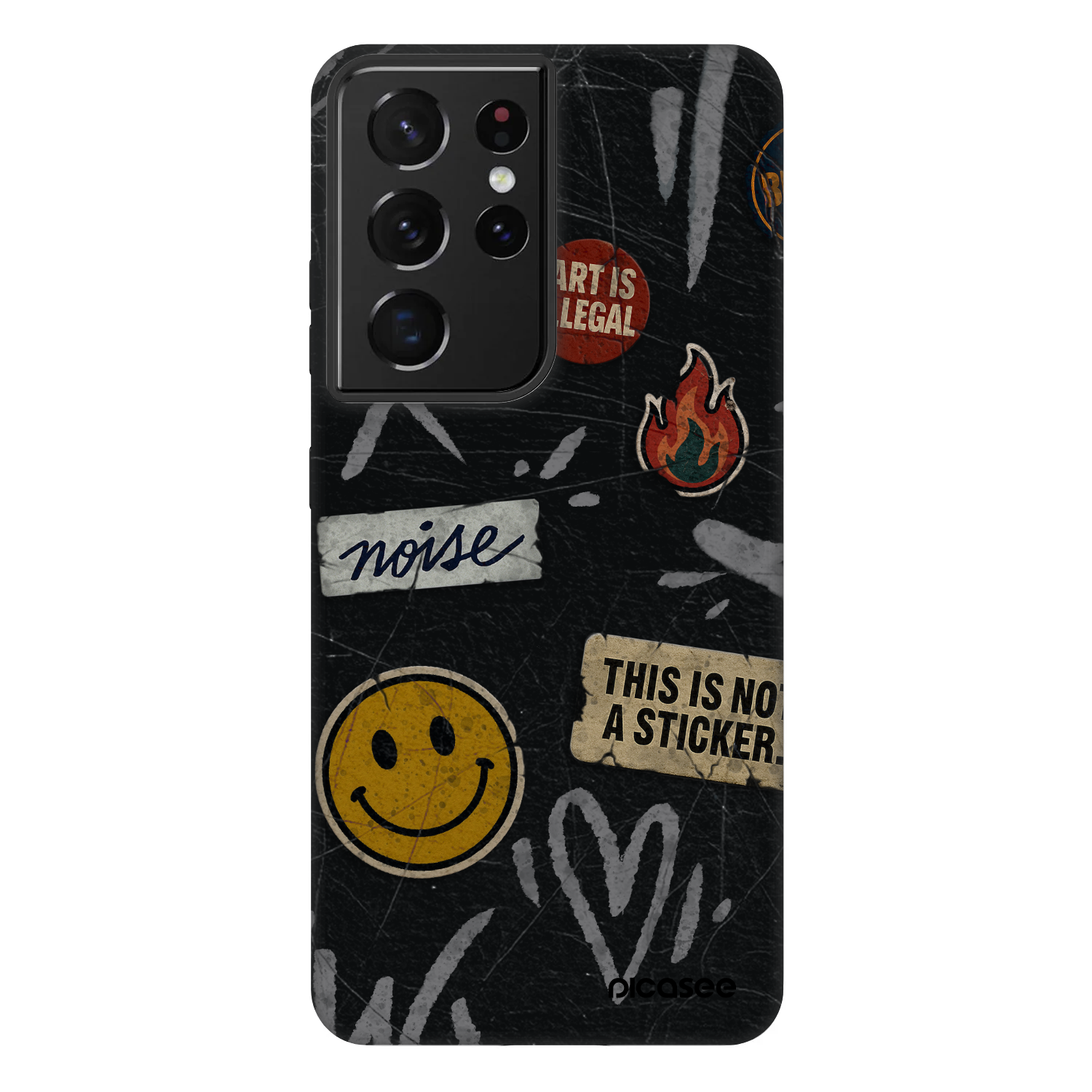 Picasee Fashion Case pentru Samsung Galaxy S21 Ultra 5G G998B - STICKERS x TAGS