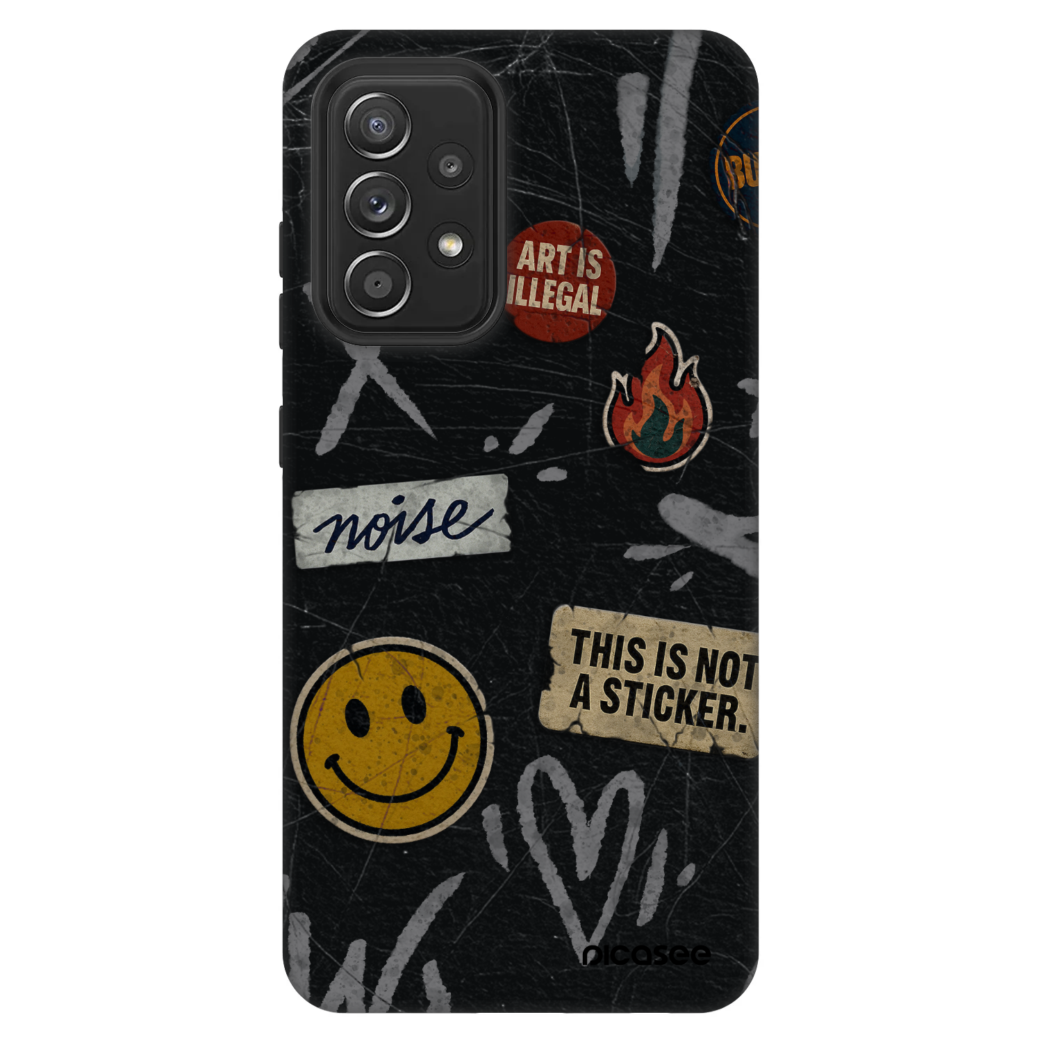 Picasee Fashion Case pentru Samsung Galaxy A52s 5G A528B - STICKERS x TAGS