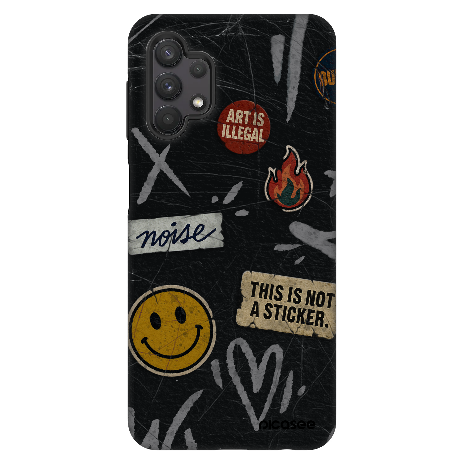 Picasee Fashion Case pentru Samsung Galaxy A32 5G A326B - STICKERS x TAGS