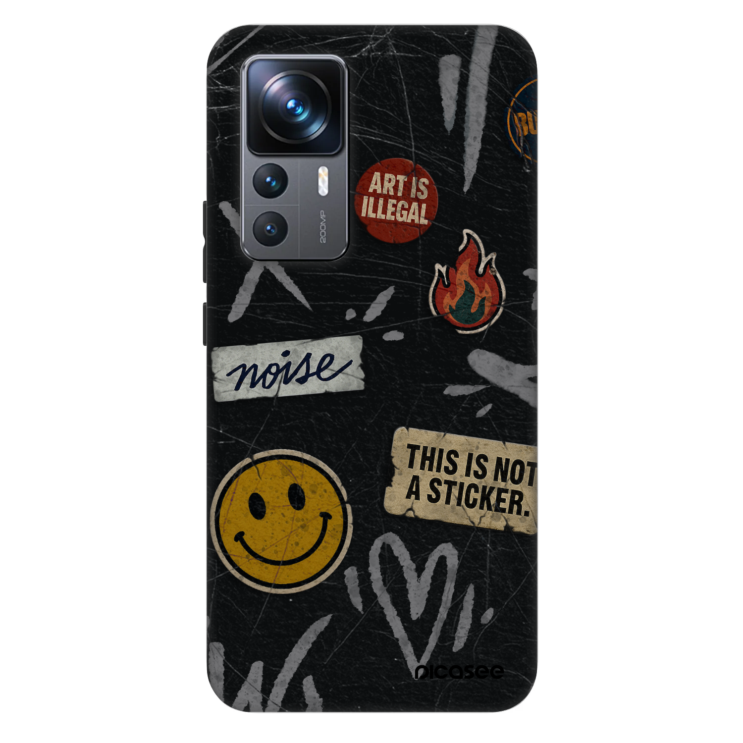 Picasee Fashion Case pentru Xiaomi 12T - STICKERS x TAGS