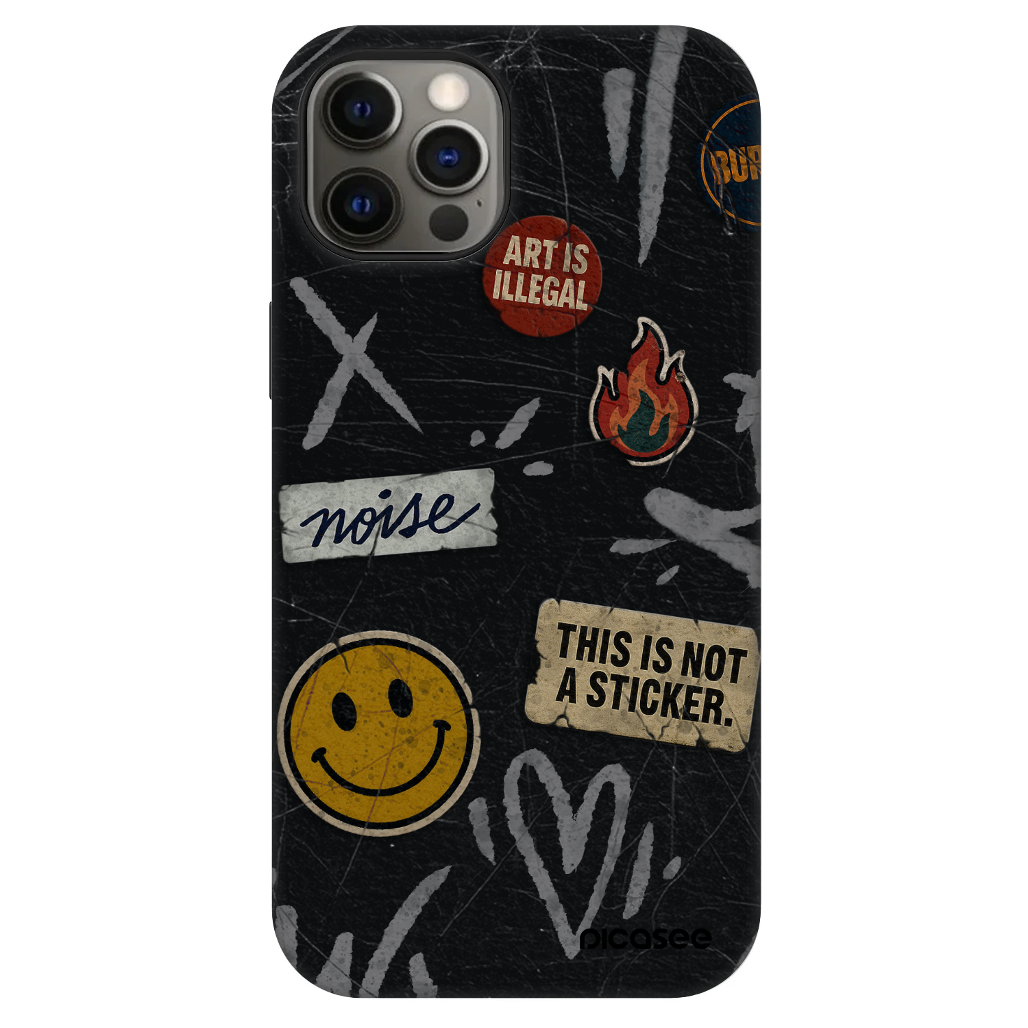 Picasee Fashion Case MagSafe pentru Apple iPhone 12 - STICKERS x TAGS