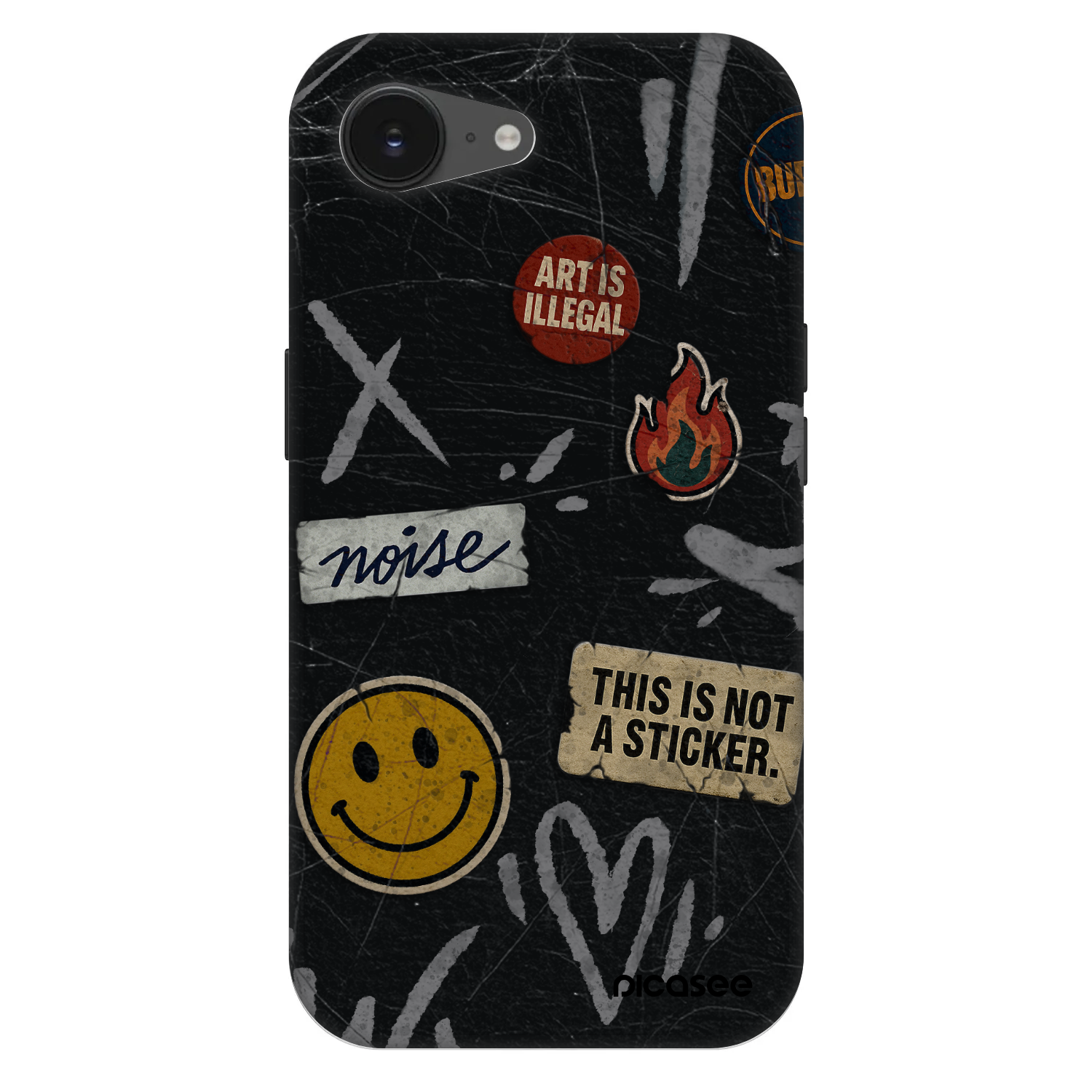 Picasee Fashion Case MagSafe pentru Apple iPhone 16e - STICKERS x TAGS
