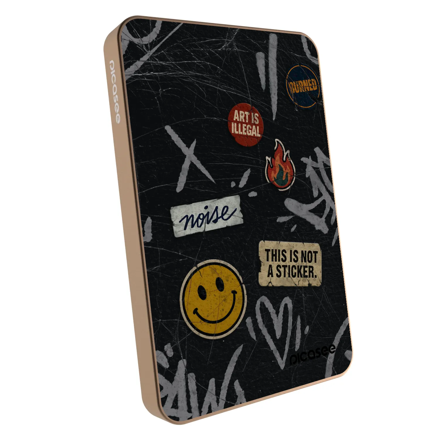 Picasee Powerbank cu MagSafe 5 000 mAh De aur - STICKERS x TAGS