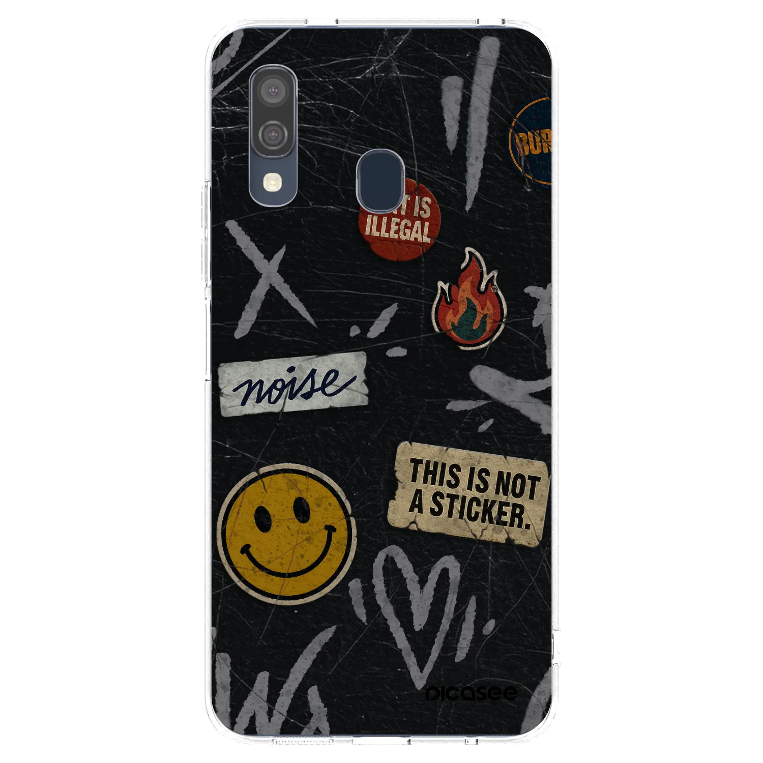 Picasee husă transparentă din silicon pentru Samsung Galaxy A40 A405F - STICKERS x TAGS