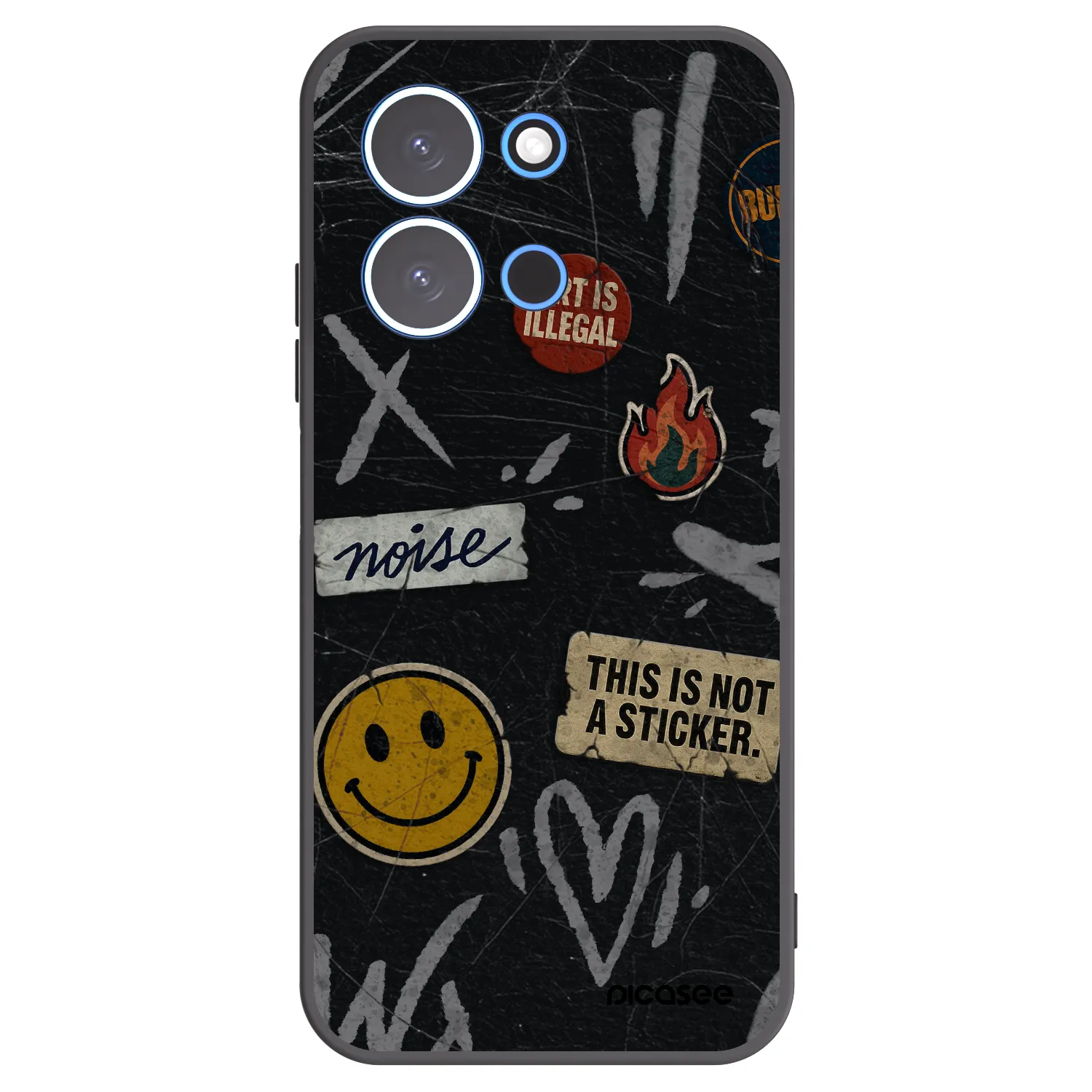 Picasee husă neagră din silicon pentru Xiaomi Redmi 15C 4G - STICKERS x TAGS