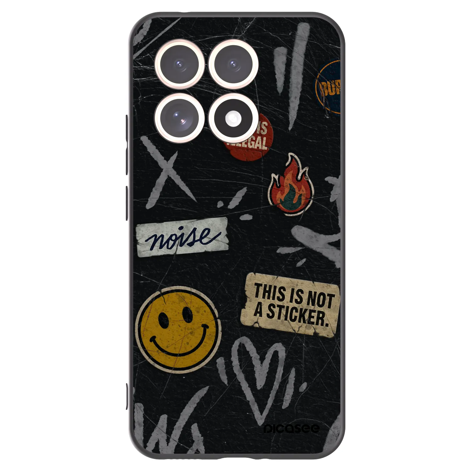 Picasee husă neagră din silicon pentru Xiaomi 15T - STICKERS x TAGS