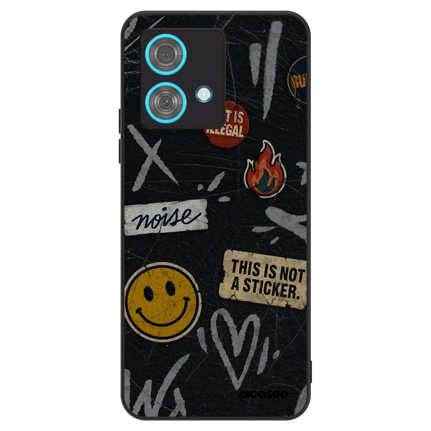 Picasee ULTIMATE CASE pentru Motorola Edge 40 Neo - STICKERS x TAGS