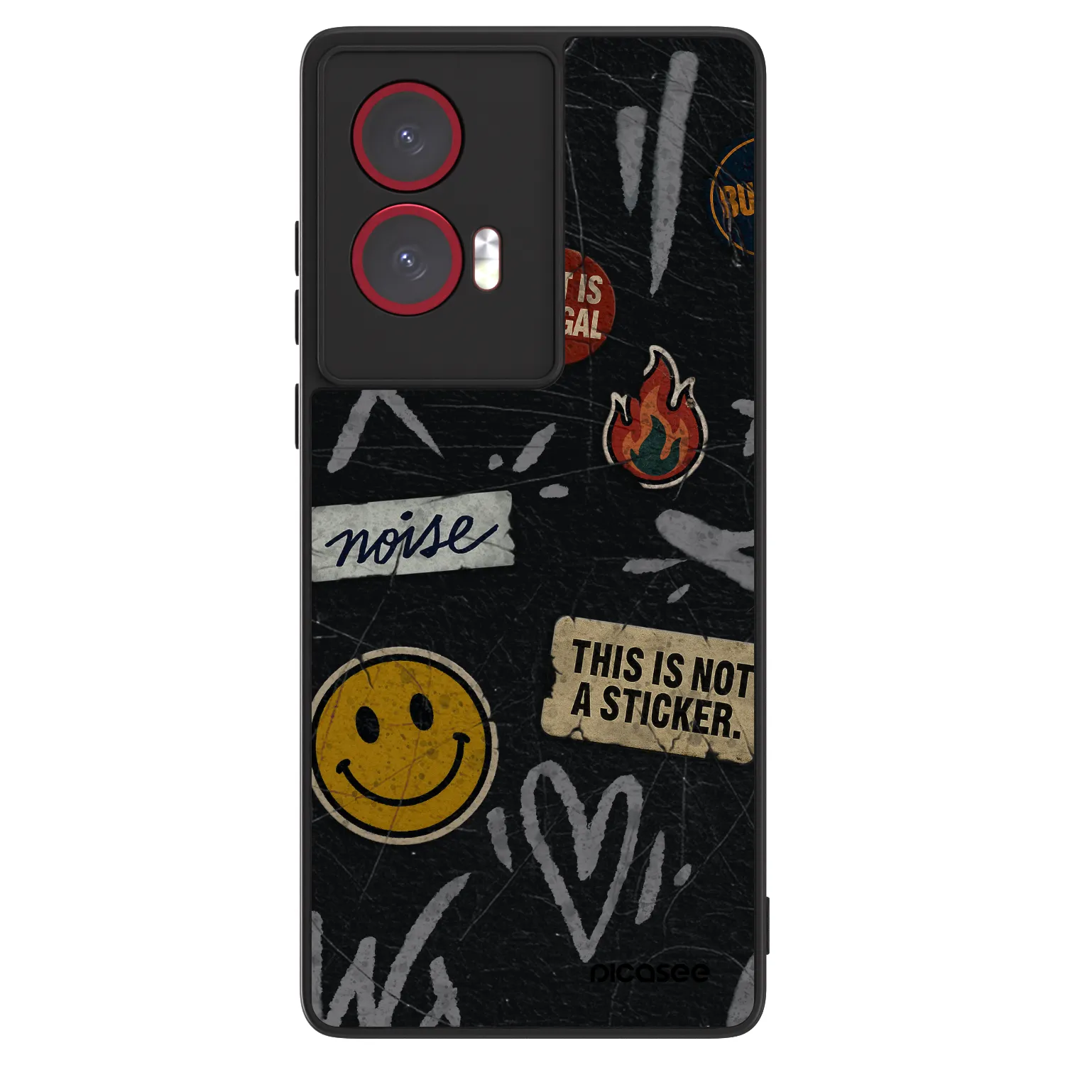 Picasee ULTIMATE CASE pentru Motorola Edge 50 Fusion - STICKERS x TAGS