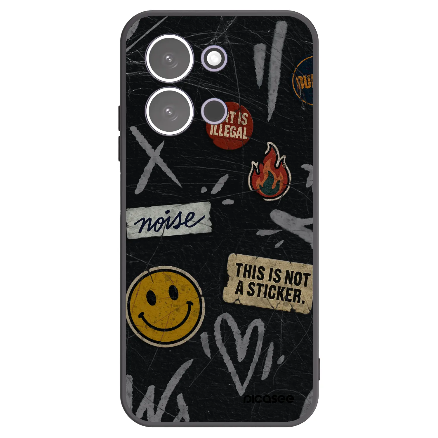 Picasee husă neagră din silicon pentru Xiaomi Redmi 15C 5G - STICKERS x TAGS
