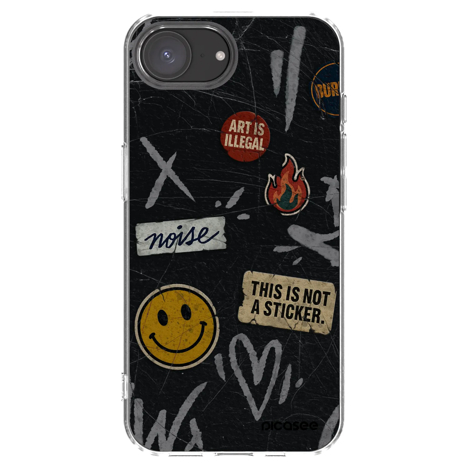 Picasee husă transparentă din silicon pentru Apple iPhone 17e - STICKERS x TAGS