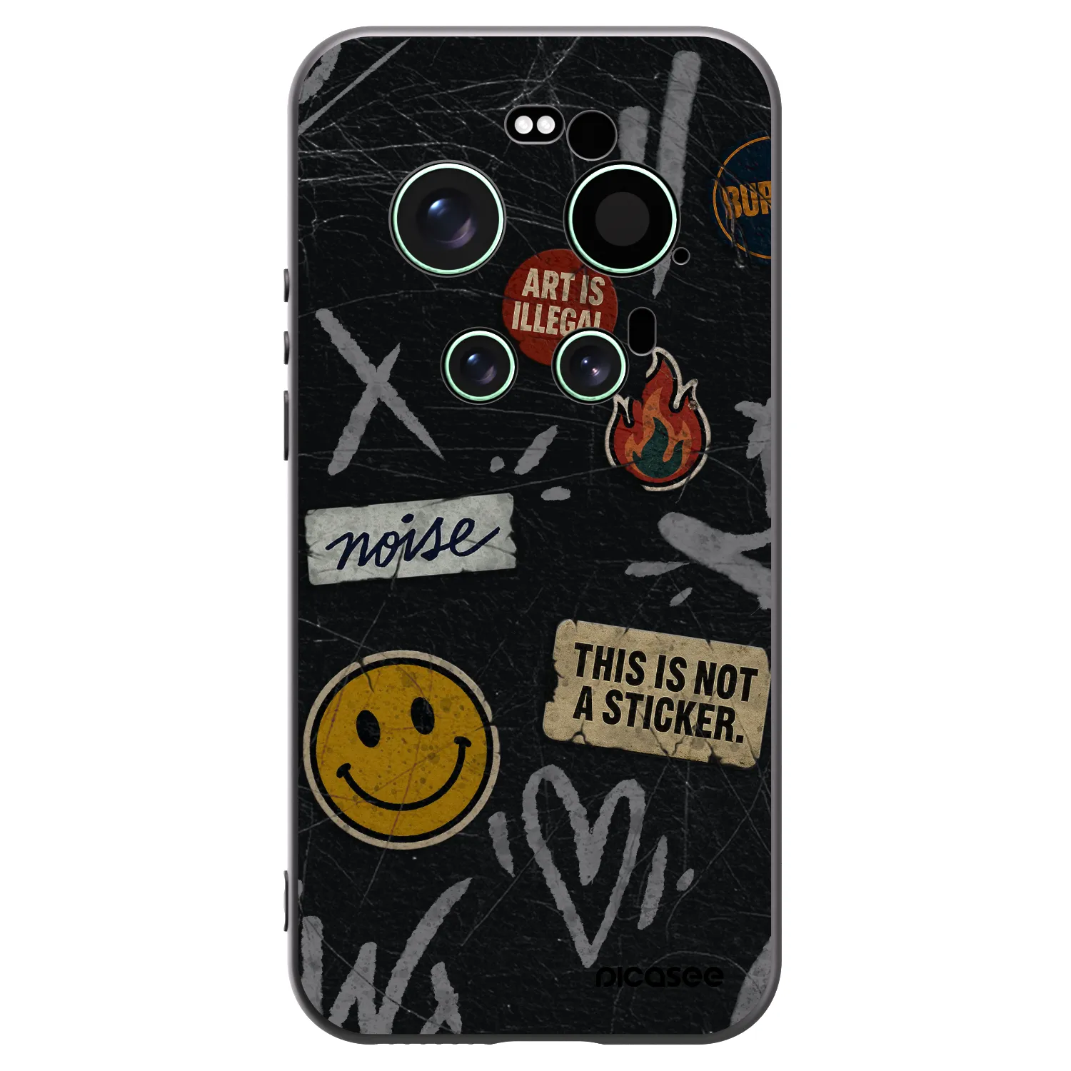 Picasee husă neagră din silicon pentru Xiaomi 17 Ultra - STICKERS x TAGS