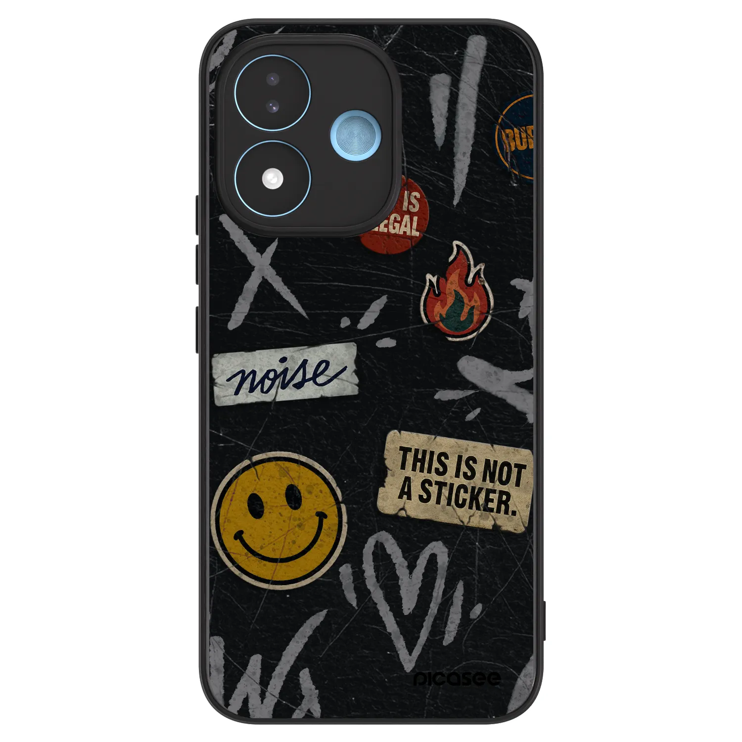Picasee ULTIMATE CASE pentru Xiaomi Redmi Note 17 5G - STICKERS x TAGS