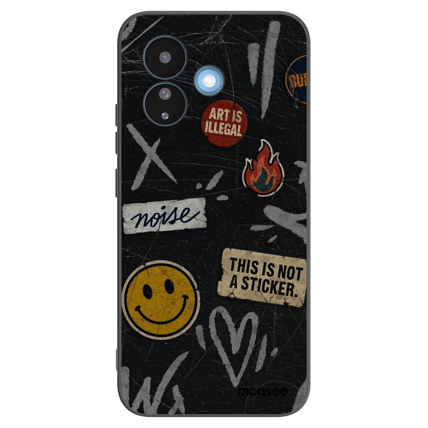 Picasee husă neagră din silicon pentru Xiaomi Redmi Note 17 Pro 5G - STICKERS x TAGS