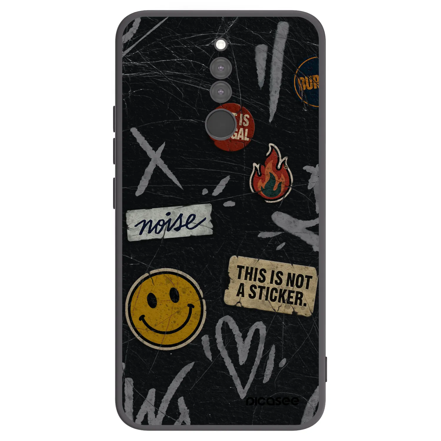 Picasee husă neagră din silicon pentru Xiaomi Redmi 8 - STICKERS x TAGS