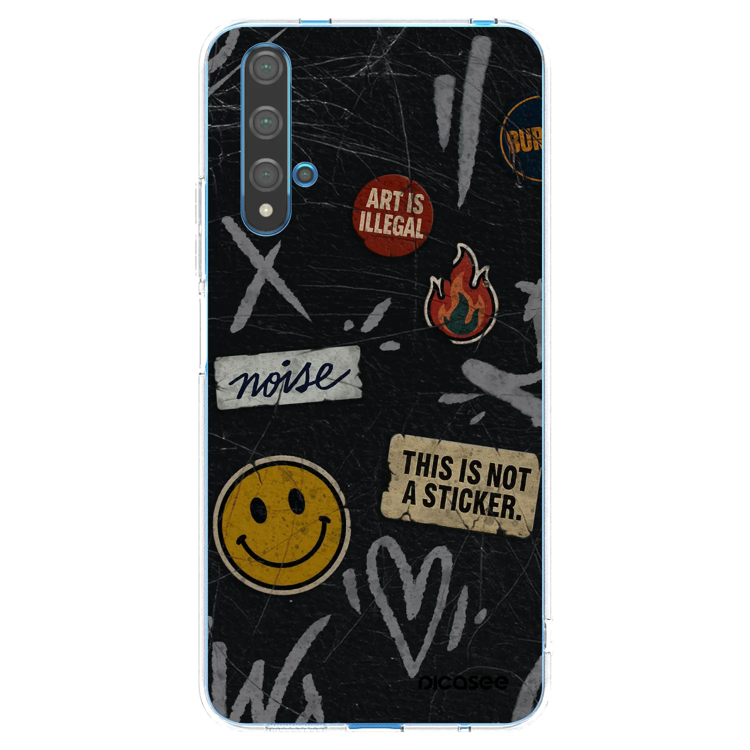 Picasee husă transparentă din silicon pentru Huawei Nova 5T - STICKERS x TAGS