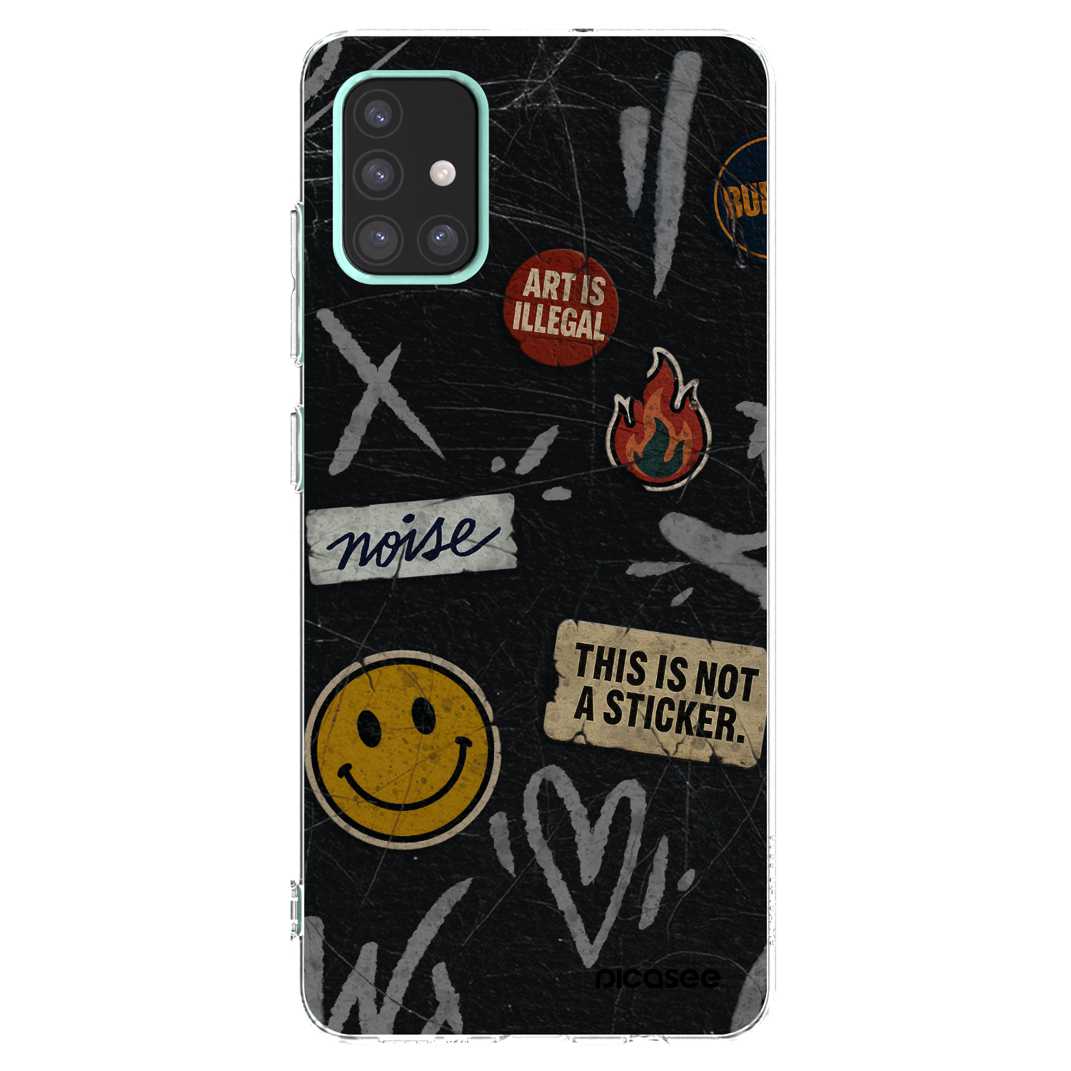 Picasee husă transparentă din silicon pentru Samsung Galaxy A51 A515F - STICKERS x TAGS