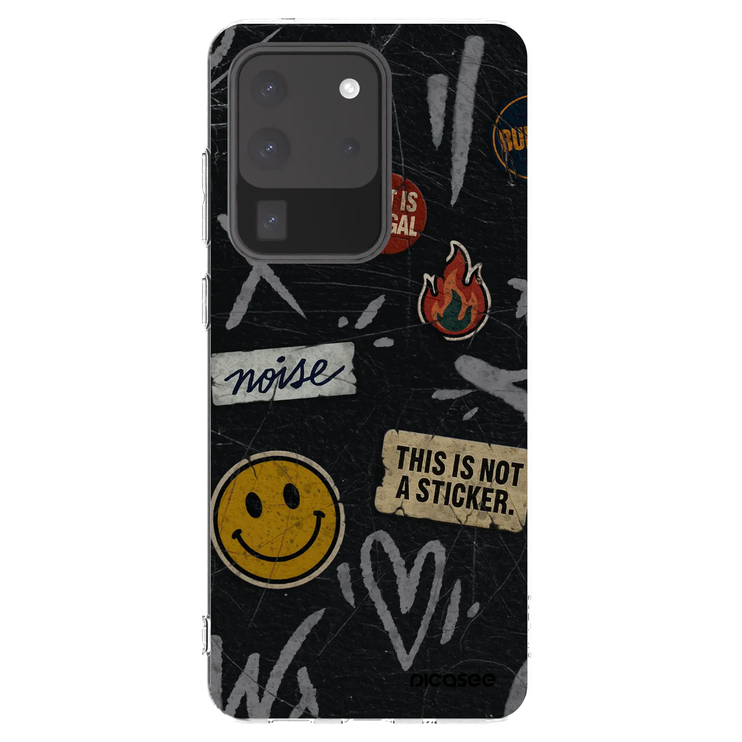 Picasee husă transparentă din silicon pentru Samsung Galaxy S20 Ultra 5G G988F - STICKERS x TAGS