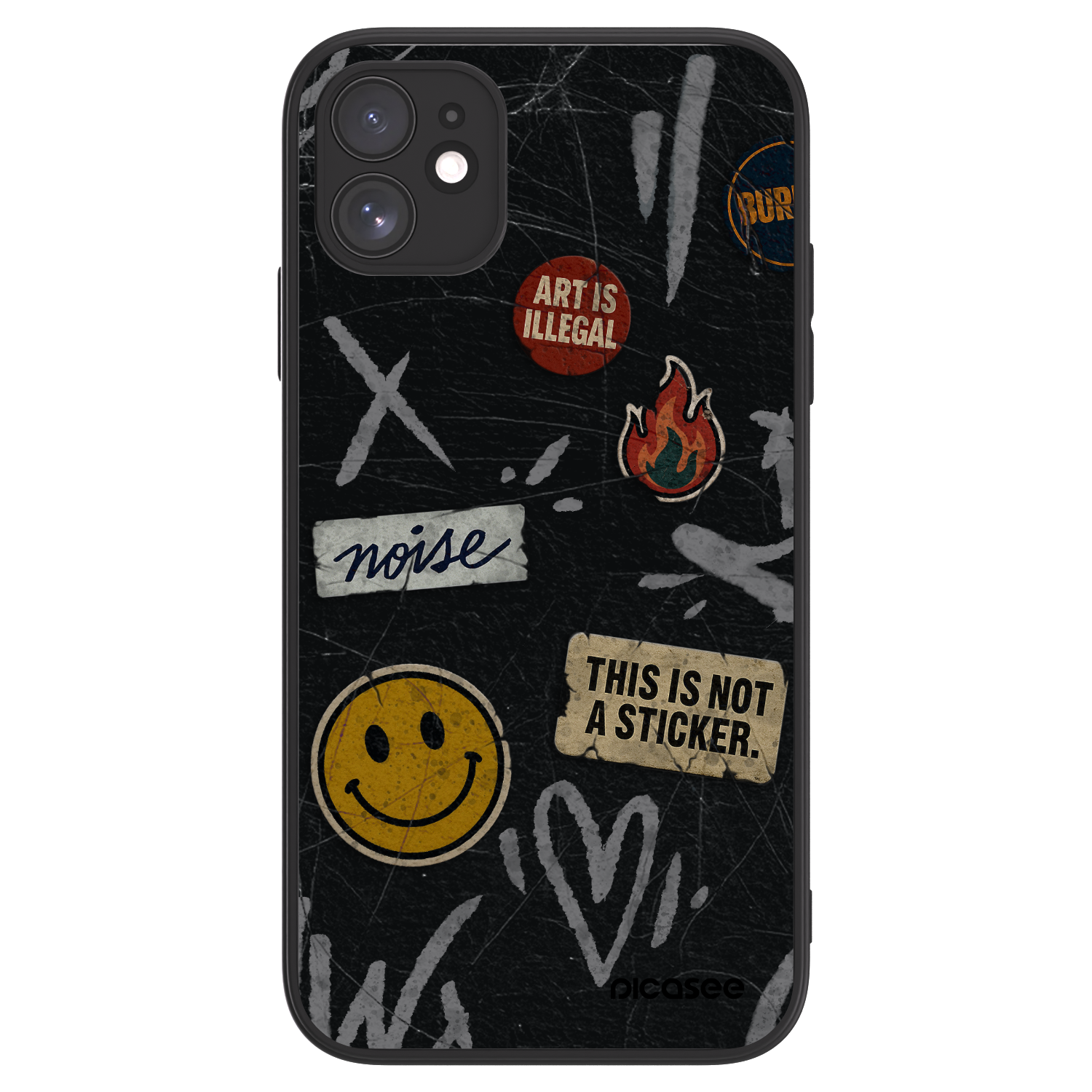 Picasee ULTIMATE CASE pentru Apple iPhone 11 - STICKERS x TAGS