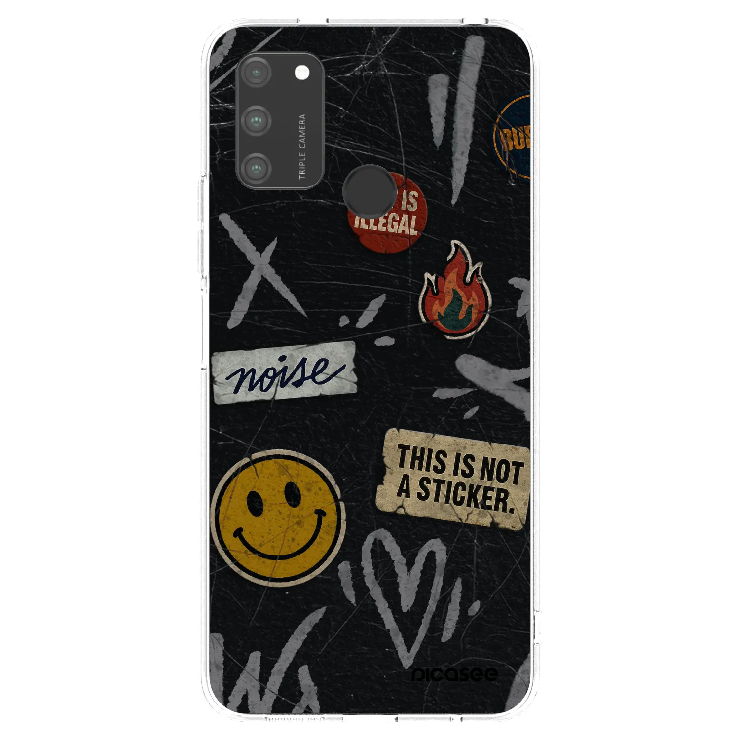 Picasee husă transparentă din silicon pentru Honor 9A - STICKERS x TAGS
