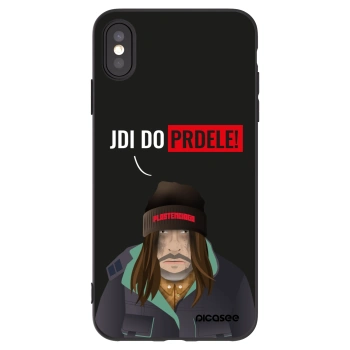 Picasee husă neagră din silicon pentru Apple iPhone XS Max - Bezďák