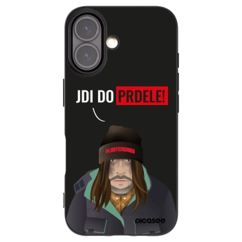 Picasee husă neagră din silicon pentru Apple iPhone 16 - Bezďák