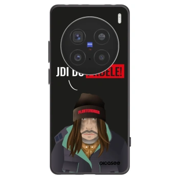 Picasee husă neagră din silicon pentru Vivo X200 Pro - Bezďák