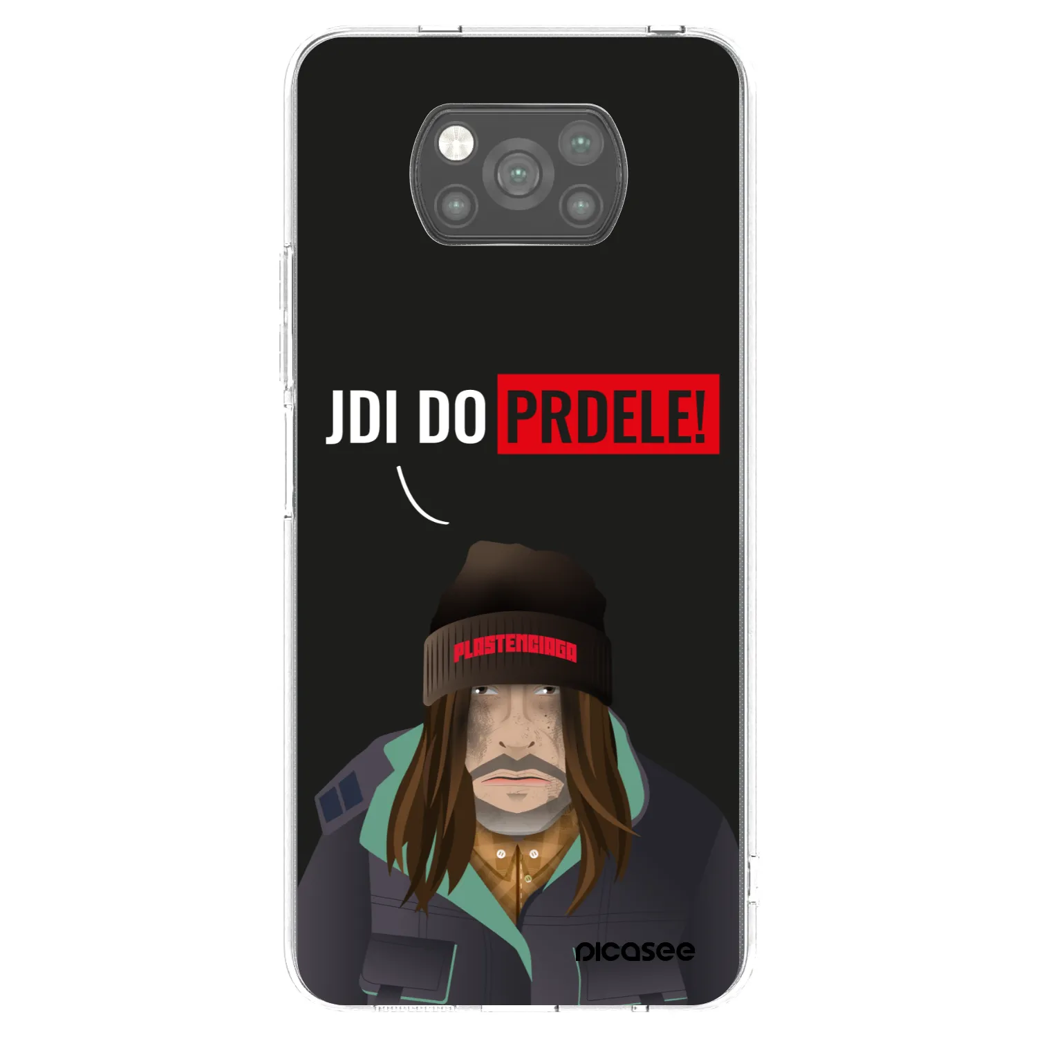 Picasee husă neagră din silicon pentru Xiaomi Poco X3 - Bezďák