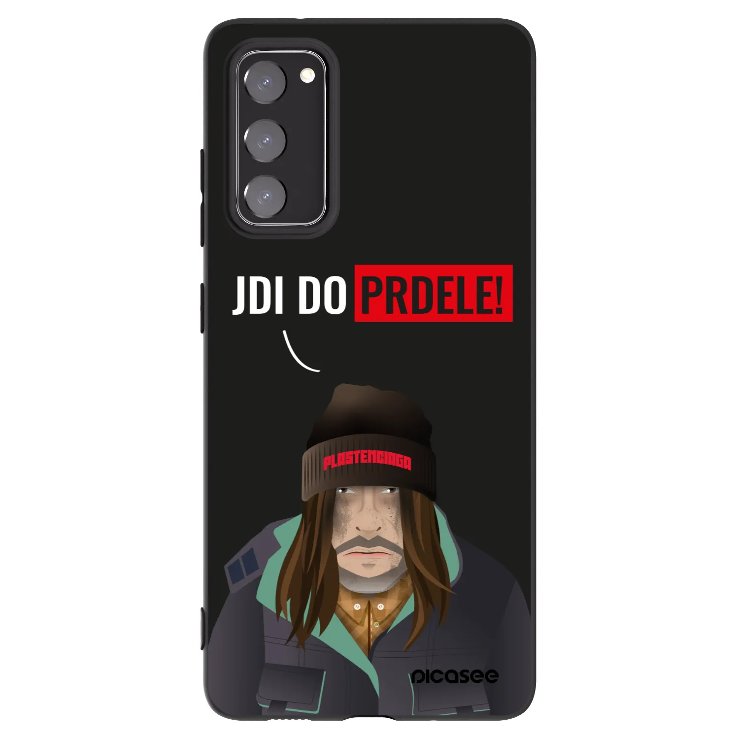 Picasee husă neagră din silicon pentru Samsung Galaxy S20 FE - Bezďák