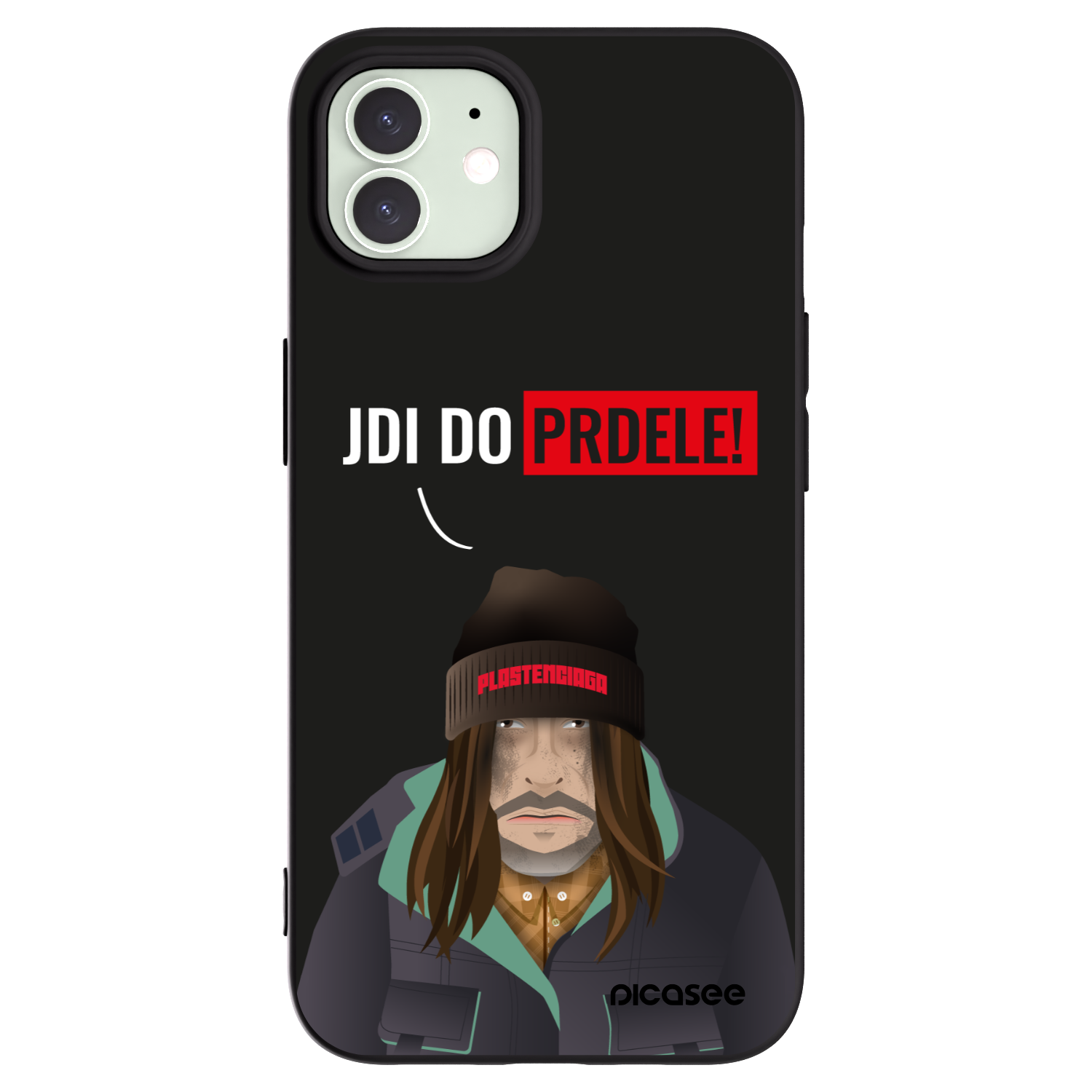 Picasee husă neagră din silicon pentru Apple iPhone 12 Pro - Bezďák