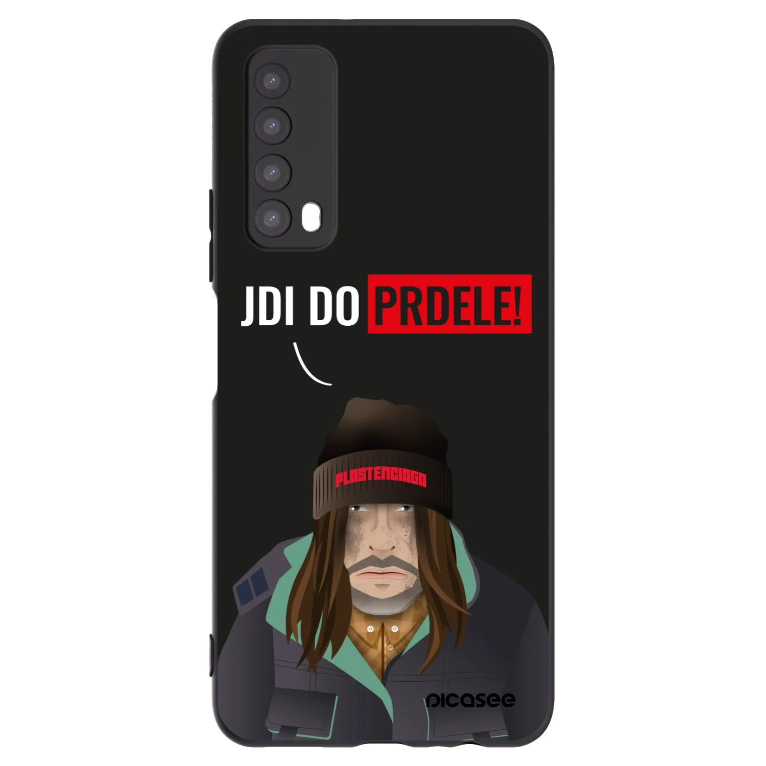 Picasee husă neagră din silicon pentru Huawei P Smart 2021 - Bezďák
