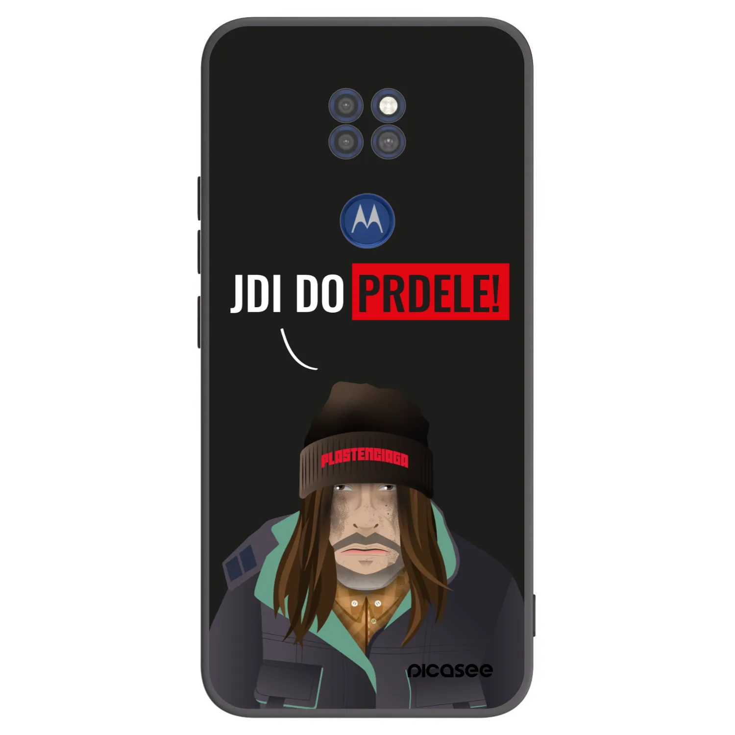Picasee husă neagră din silicon pentru Motorola Moto G9 Play - Bezďák