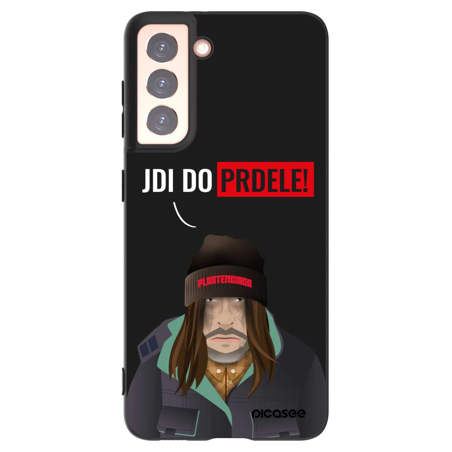 Picasee husă neagră din silicon pentru Samsung Galaxy S21 5G G991B - Bezďák