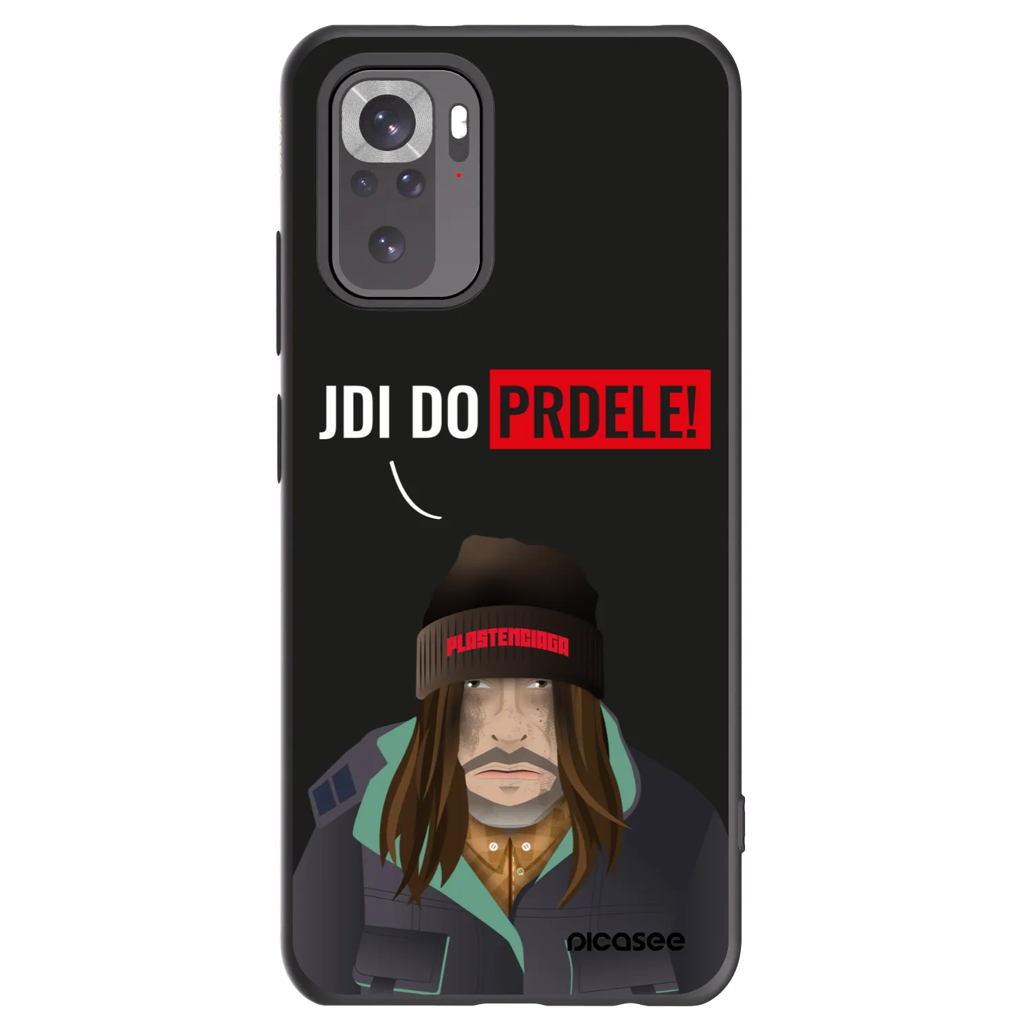 Picasee husă neagră din silicon pentru Xiaomi Redmi Note 10S - Bezďák