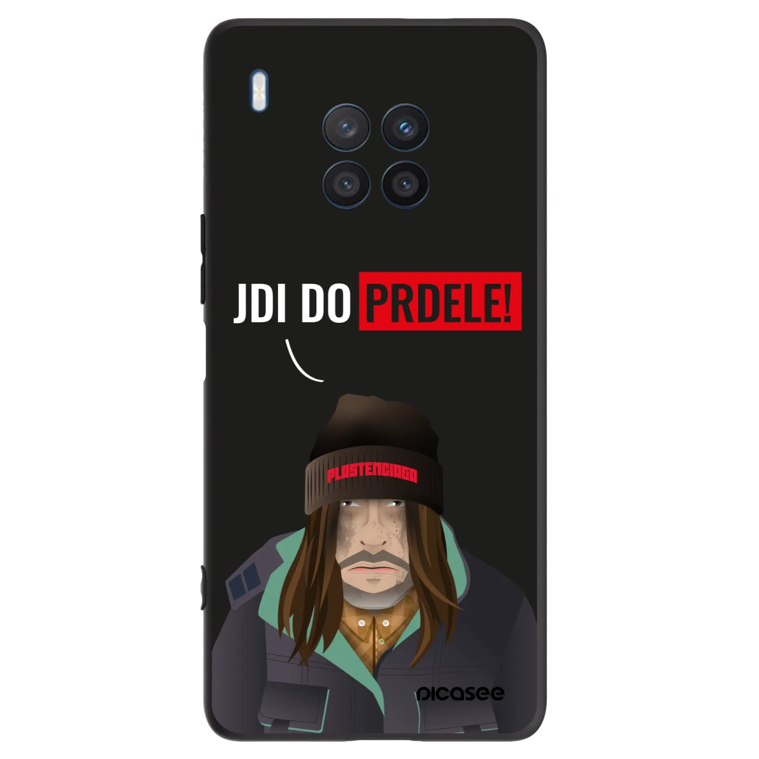 Picasee husă neagră din silicon pentru Honor 50 Lite - Bezďák