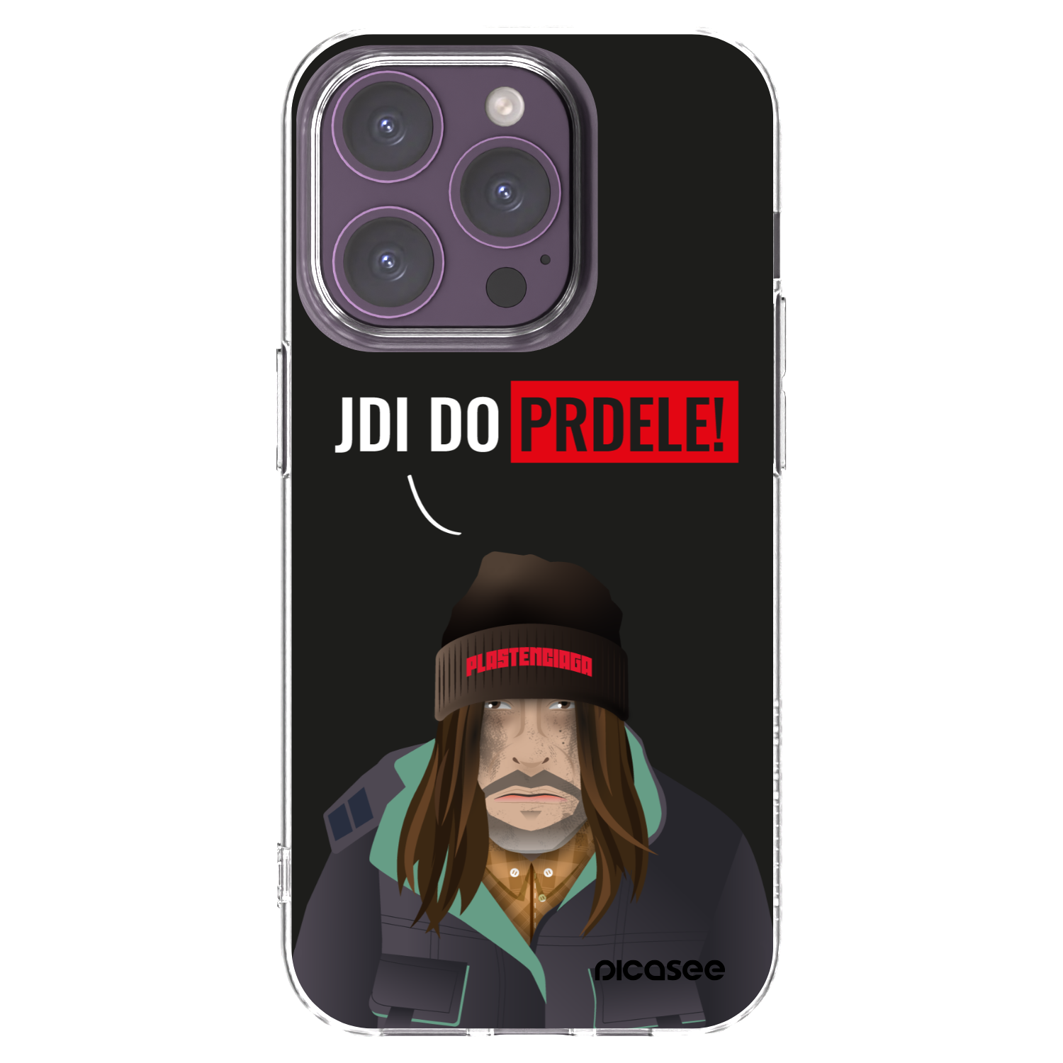 Picasee husă transparentă din silicon pentru Apple iPhone 14 Pro - Bezďák