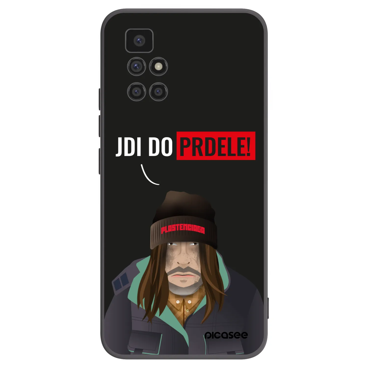 Picasee husă neagră din silicon pentru Xiaomi Redmi 10 (2022) - Bezďák