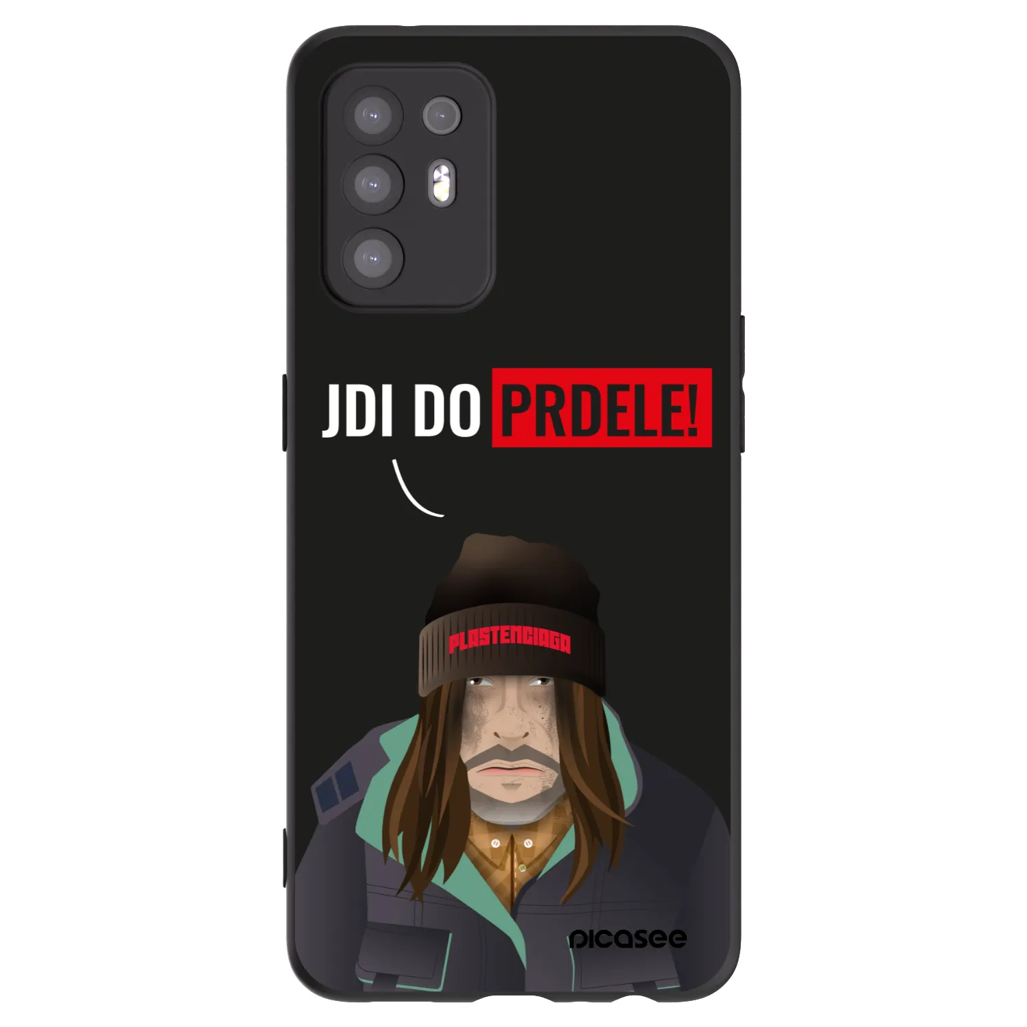 Picasee husă neagră din silicon pentru OPPO A94 5G - Bezďák