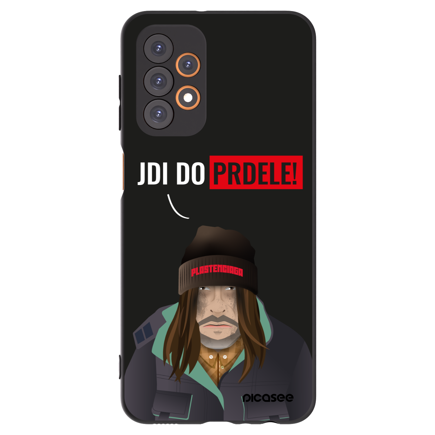 Picasee husă neagră din silicon pentru Samsung Galaxy A23 A235F 4G - Bezďák