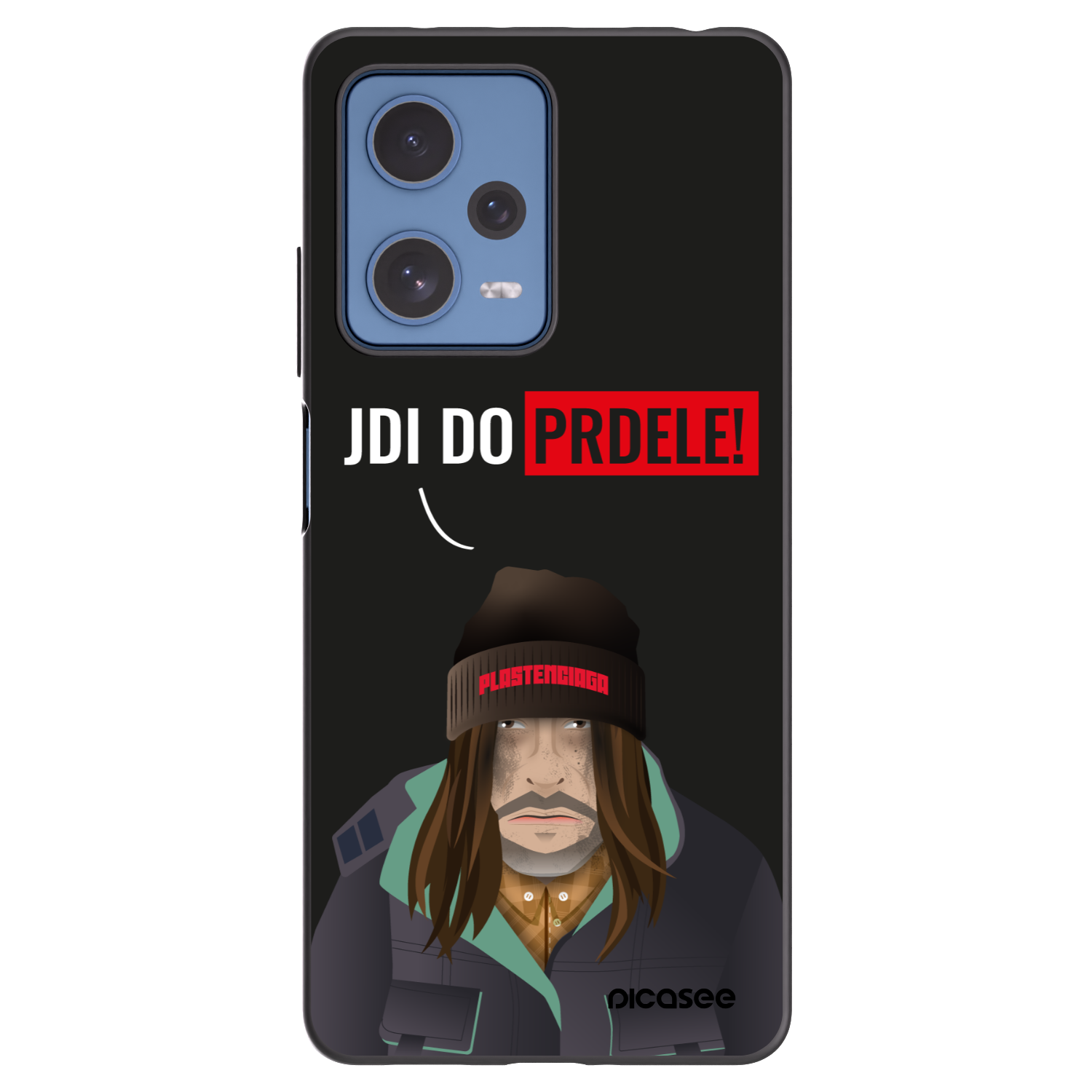 Picasee husă neagră din silicon pentru Xiaomi Redmi Note 12 Pro 5G - Bezďák