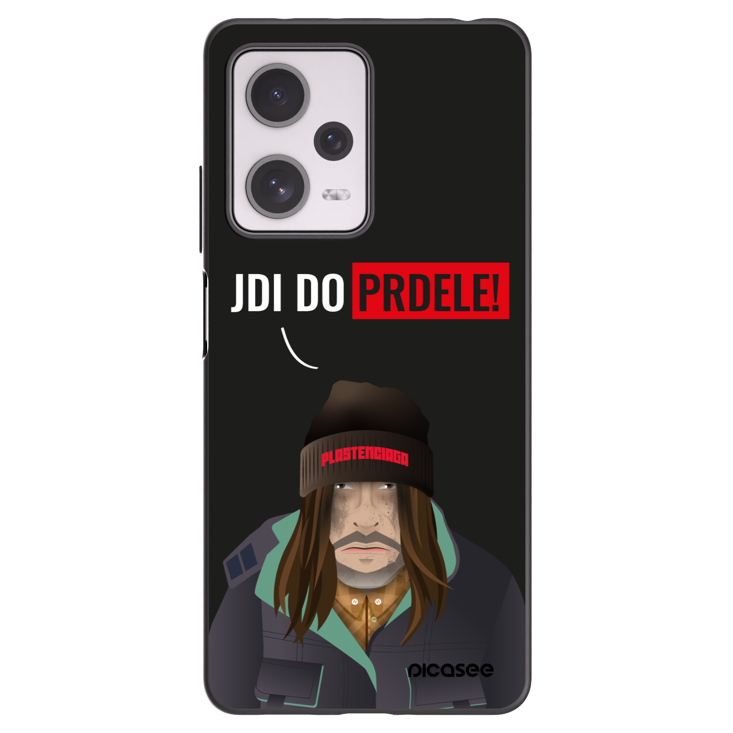 Picasee husă neagră din silicon pentru Xiaomi Redmi Note 12 Pro+ 5G - Bezďák