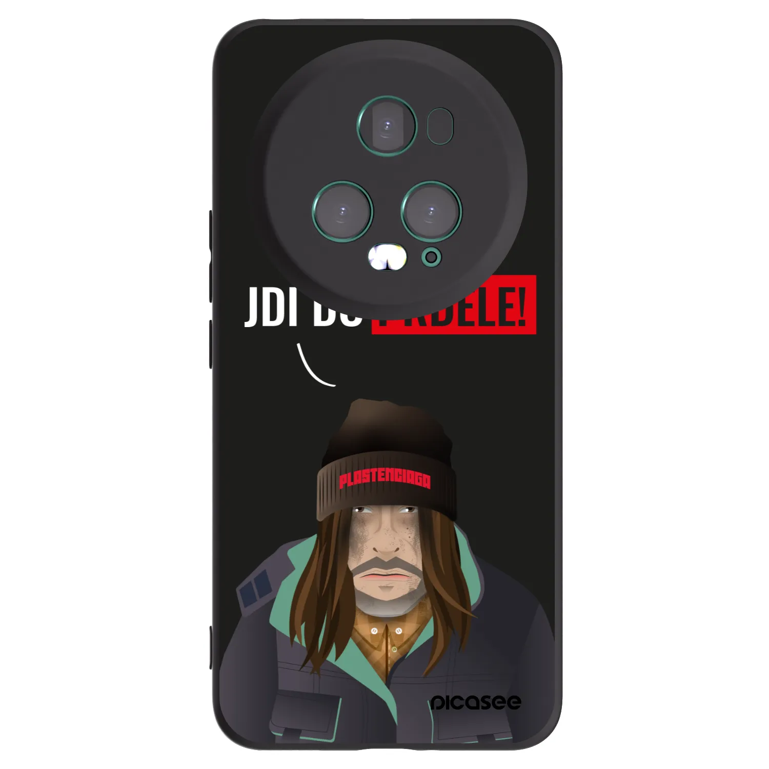 Picasee husă neagră din silicon pentru Honor Magic5 Pro - Bezďák