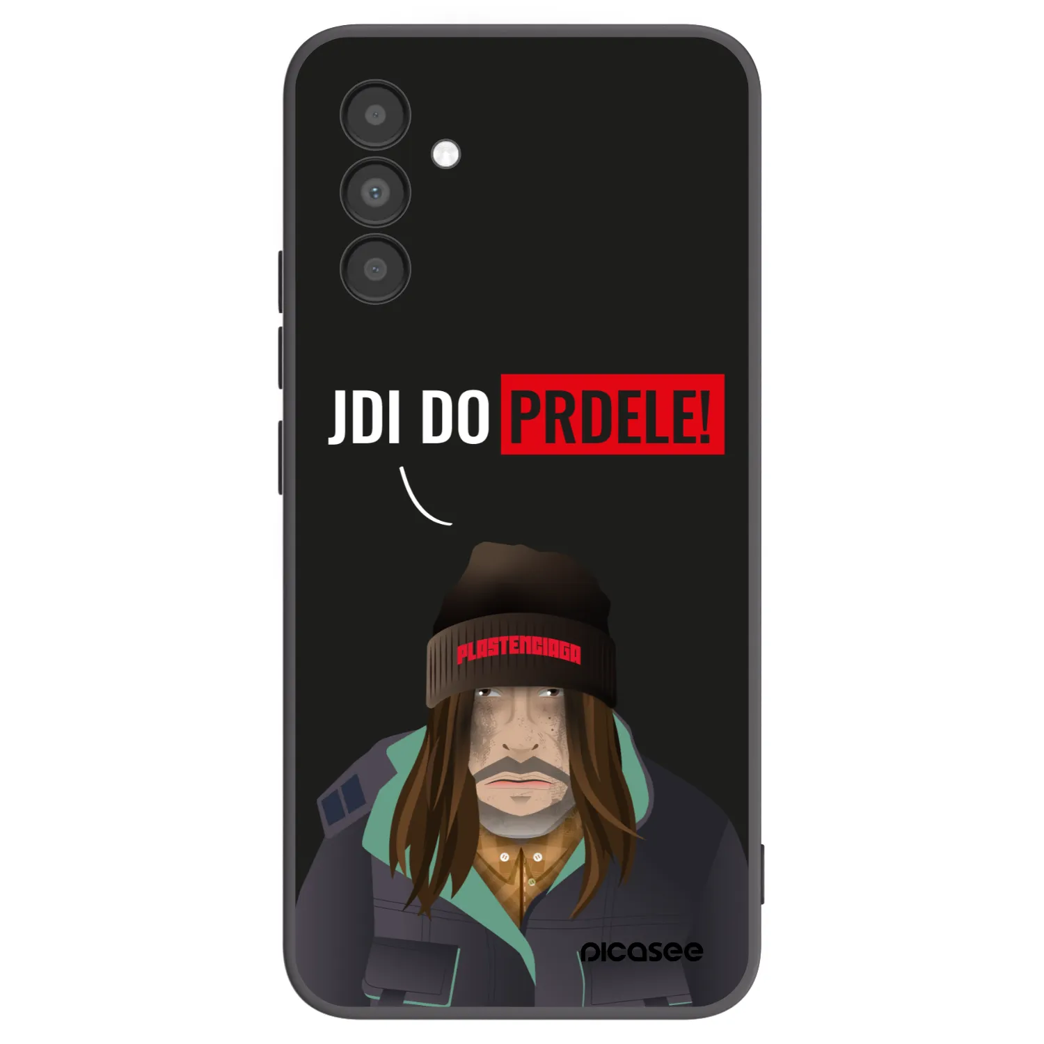 Picasee husă neagră din silicon pentru Samsung Galaxy A04s A047F - Bezďák