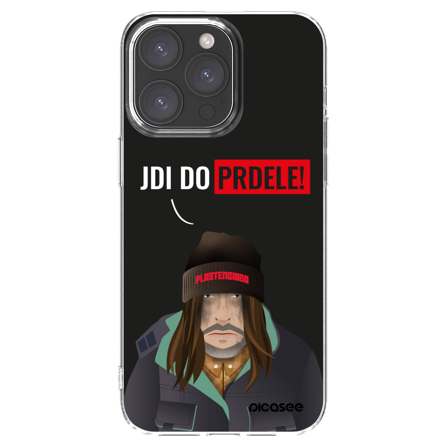 Picasee husă transparentă din silicon pentru Apple iPhone 15 Pro Max - Bezďák