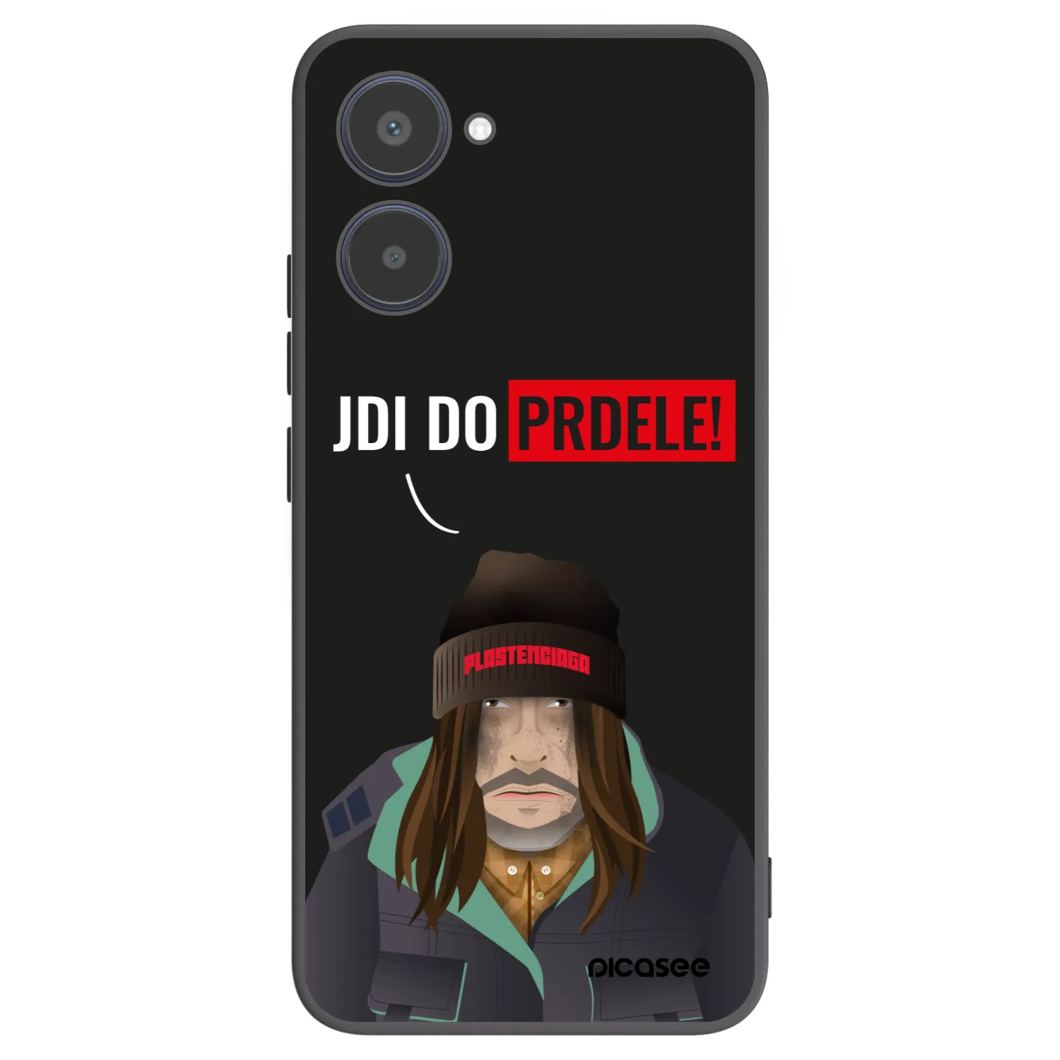 Picasee husă neagră din silicon pentru Realme 10 4G - Bezďák